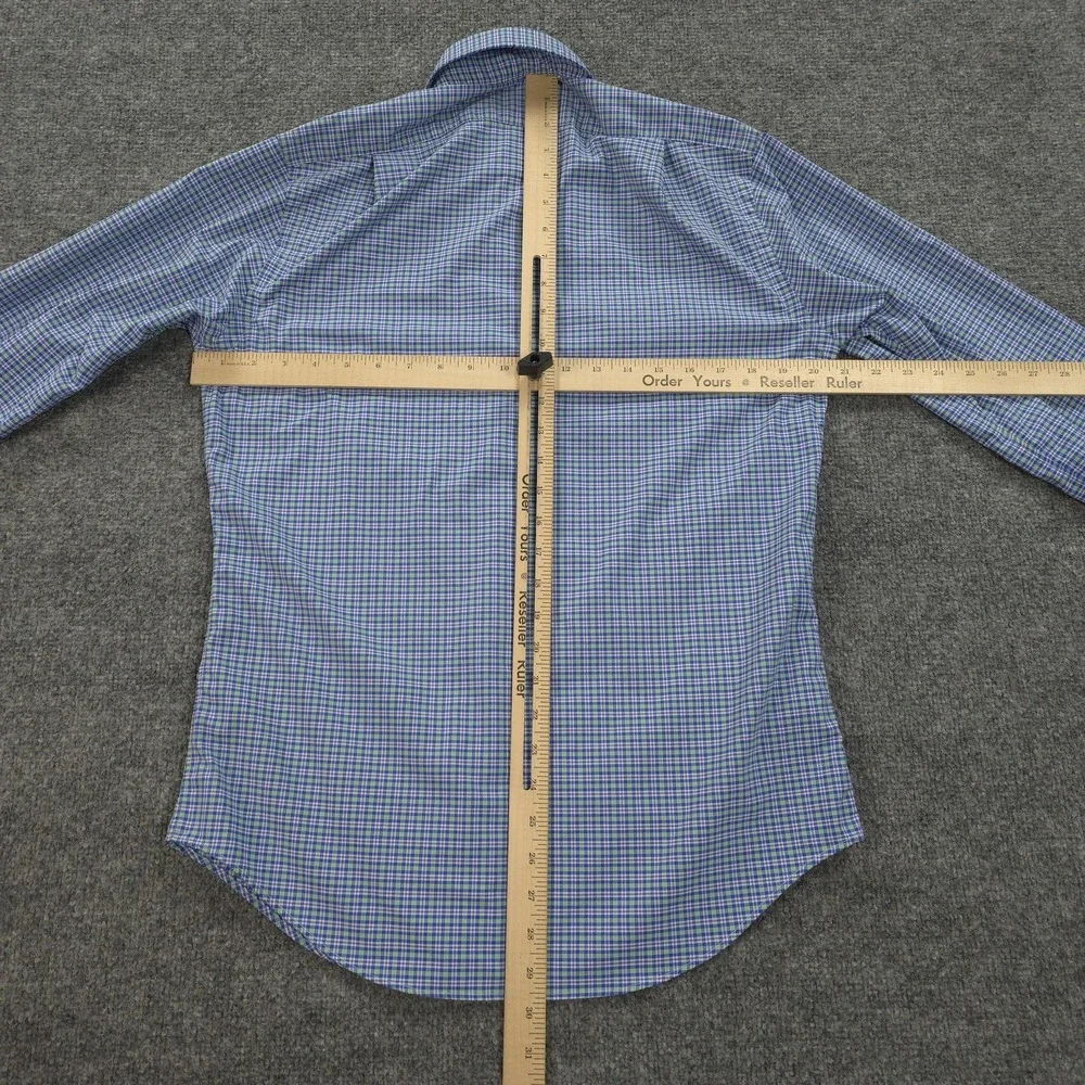 Polo‎ Ralph Lauren Shirt Mens Small Blue Green Check Performance Golf Preppy
